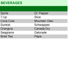 beverages